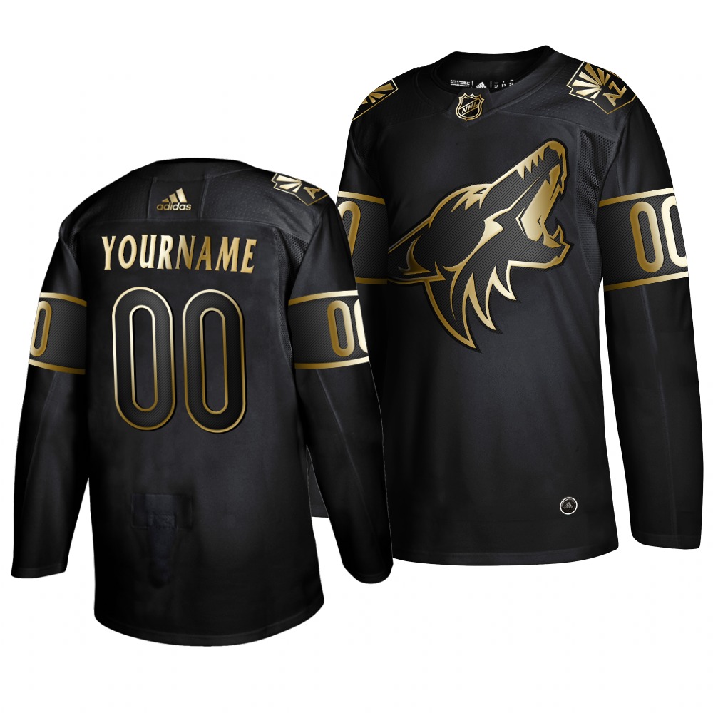 Adidas Coyotes Custom Men 2019 Black Golden Edition Authentic Stitched NHL Jersey